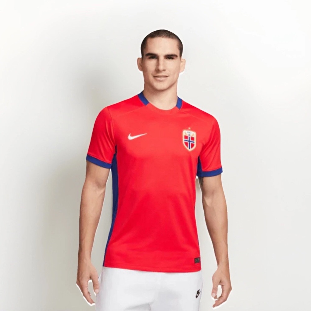 NIKE NORWAY 2023 HOME Red And Blue JERSEY Size XL